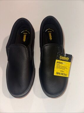 TredSafe EnduroPro Men's Black Slip-On Work Loafers
